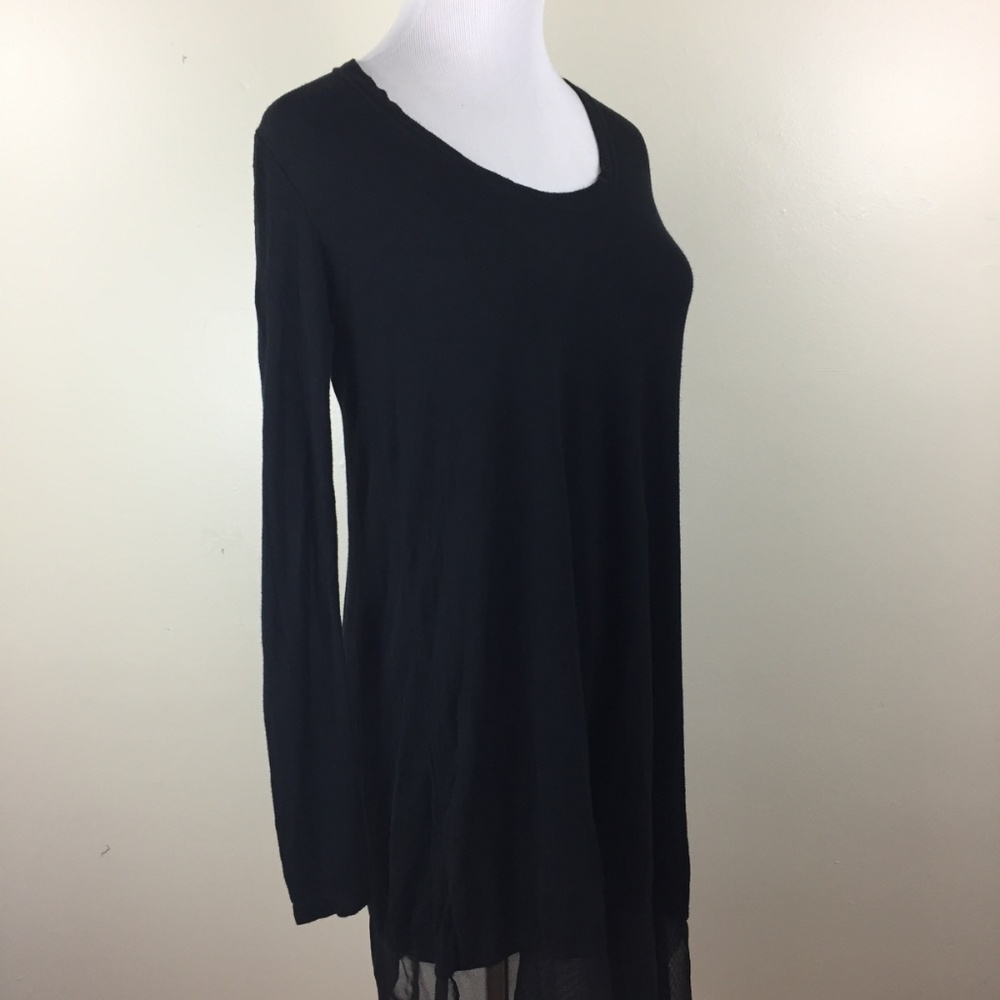 BCBGMAXAZRIA Black GEA A Knit Tunic Shirt - Picture 6 of 8